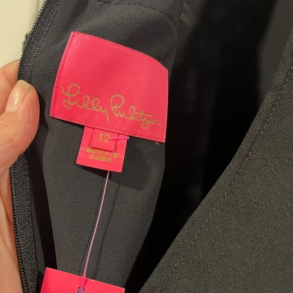 Lilly Pulitzer Black Lace Mini Dress - Picture 6 of 9